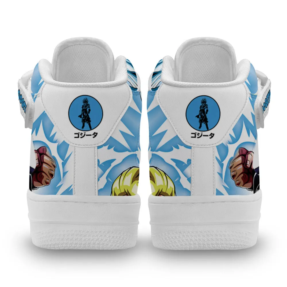 Gogeta Sneakers Air Mid Custom Dragon Ball Anime Shoes
