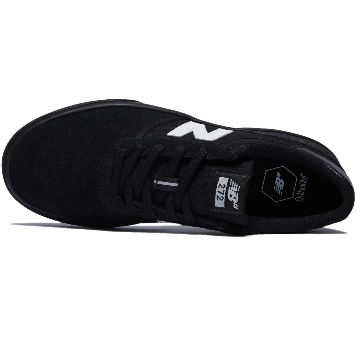 New Balance 272 Shoes - Black/White Suede